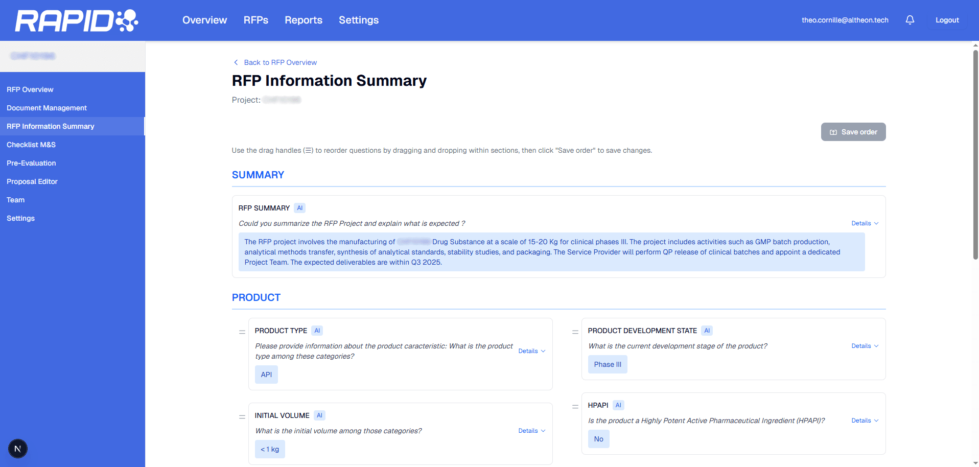RFP Information Summary